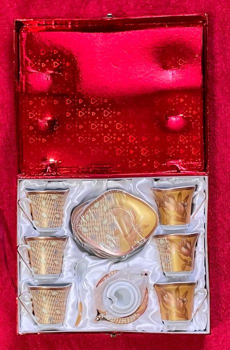 set complet cesti cescute rawi portelan 14 bucati nou