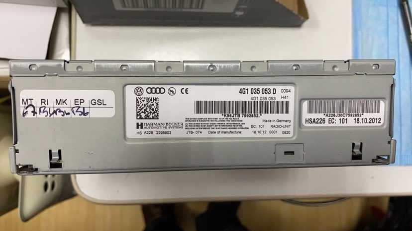 Unitate control radio Audi A4 B8 8K 2008-2015 4G1 035 053 D