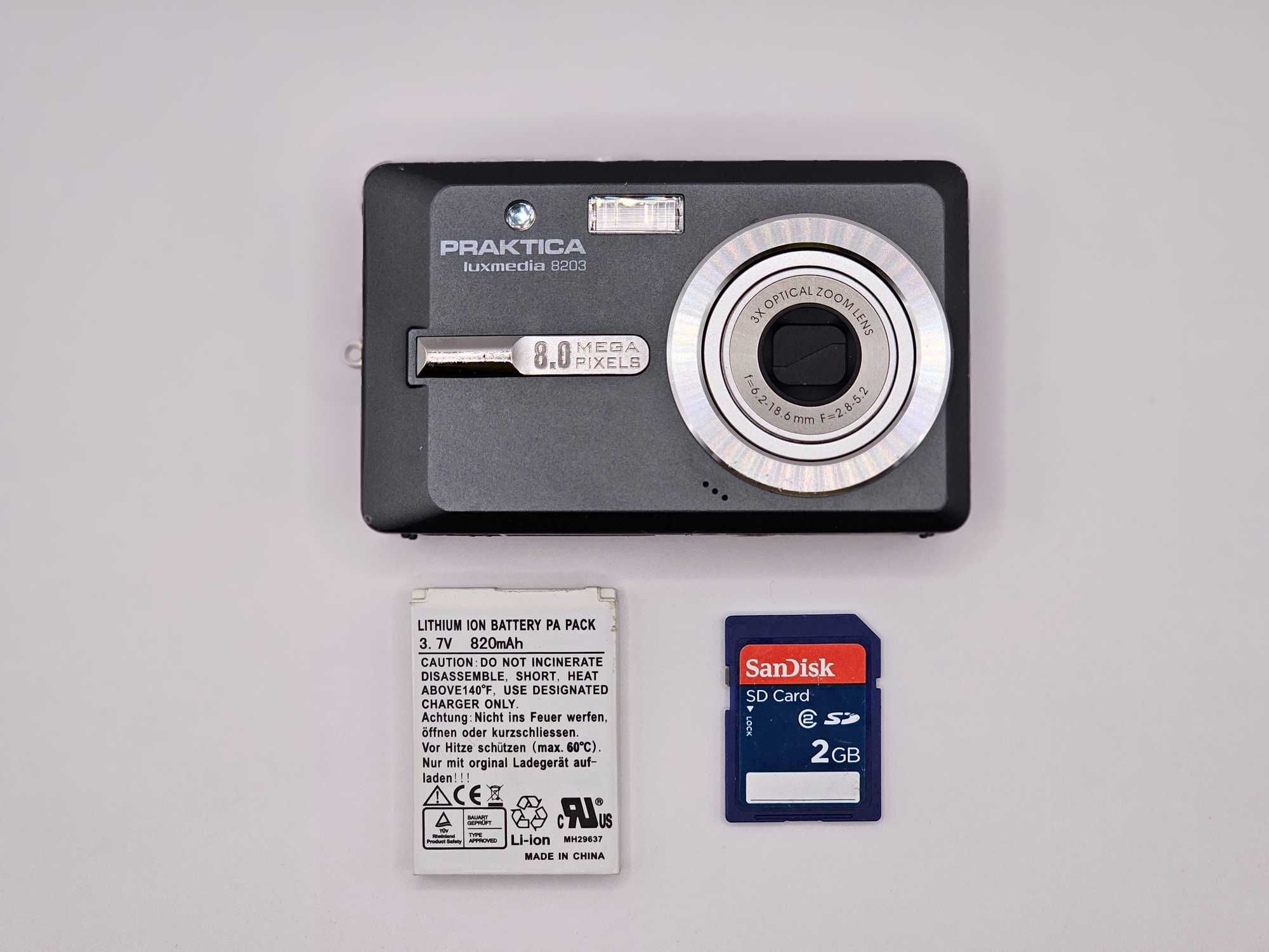 Aparat Foto Digital Compact Praktica Luxmedia LM8203 8MP 3x Optic Zoom
