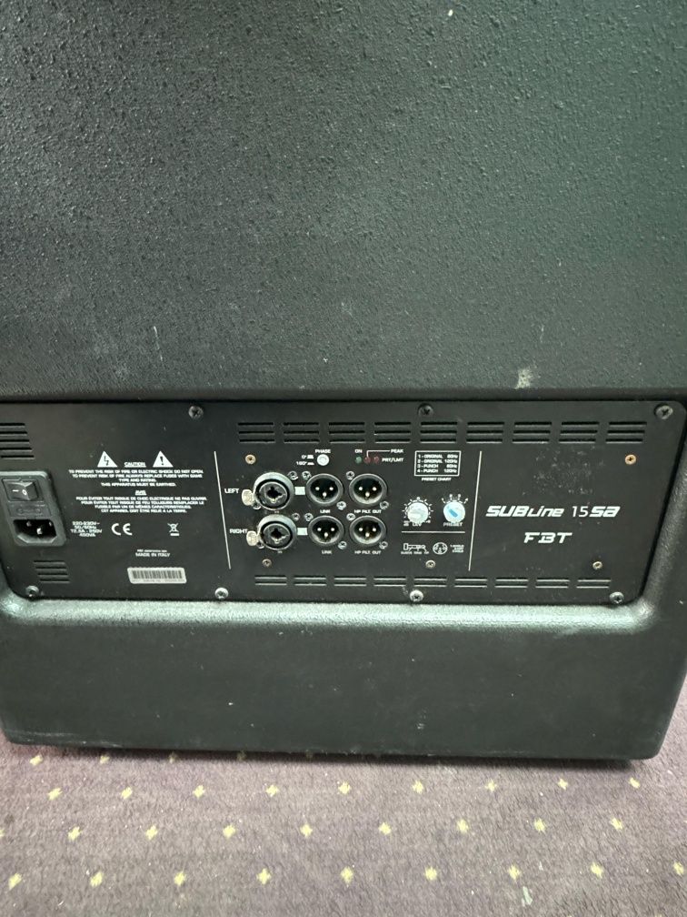 Amanet Vitan 107 FBT Himaxx 40A FBT SubLine 15SA Huse Set
