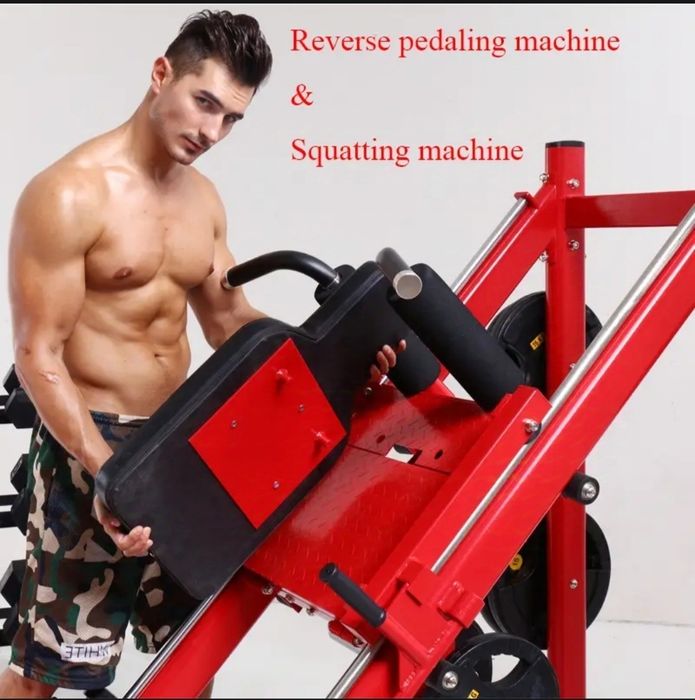 Тренажёр для жима ногами и приседаний Гак машина Тренажер хак Професс