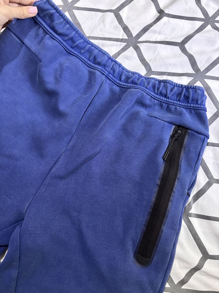 Къси гащи Nike Tech Fleece Wash Deep Royal Blue