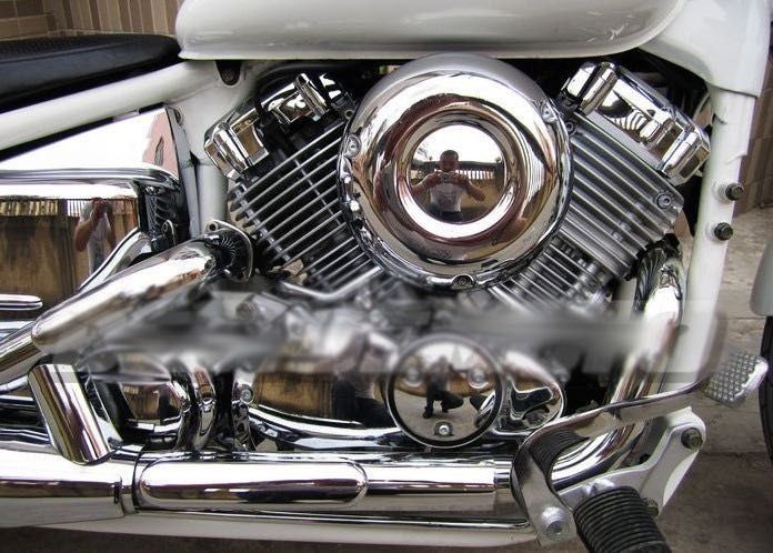 Capac Cromat Yamaha Dragstar XVS650 VStar Filtru Aer Carcasa A634