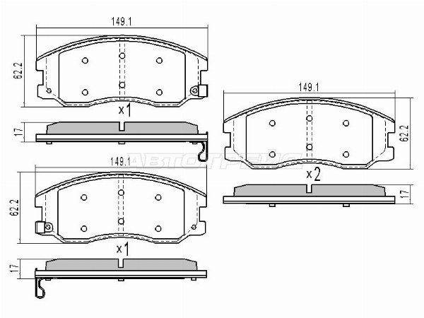 Колодки тормозные передние Новые Chevrolet Captiva