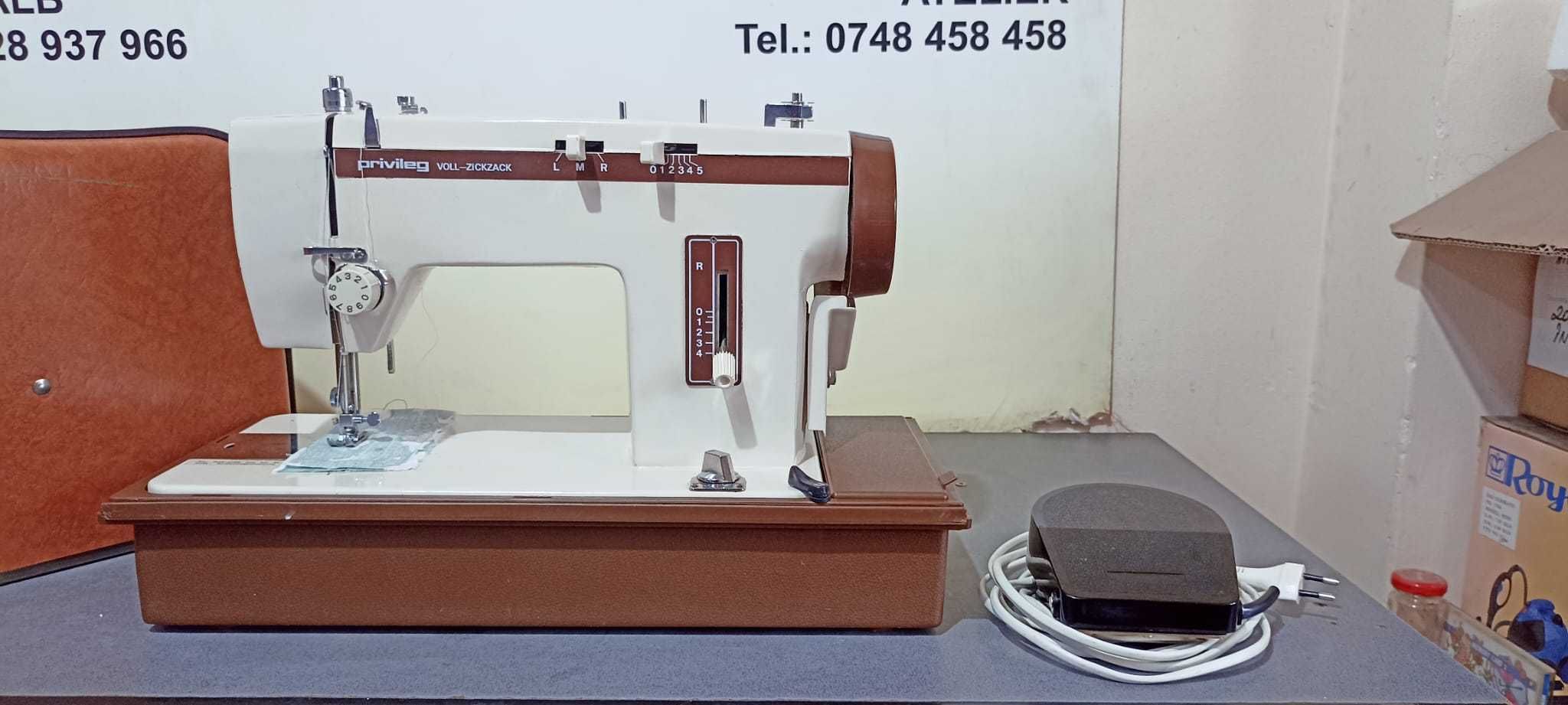 Masina de cusut electrica Privileg Voll-ZickZack pe transmisie metalic