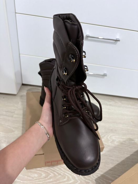 Bocanci de iarna maro (militari/uz civil), marime 44,5