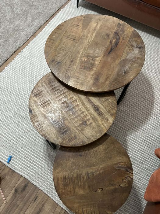 Masa rotunda din lemn