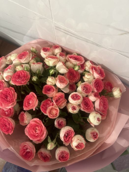 Цветы букет с запиской