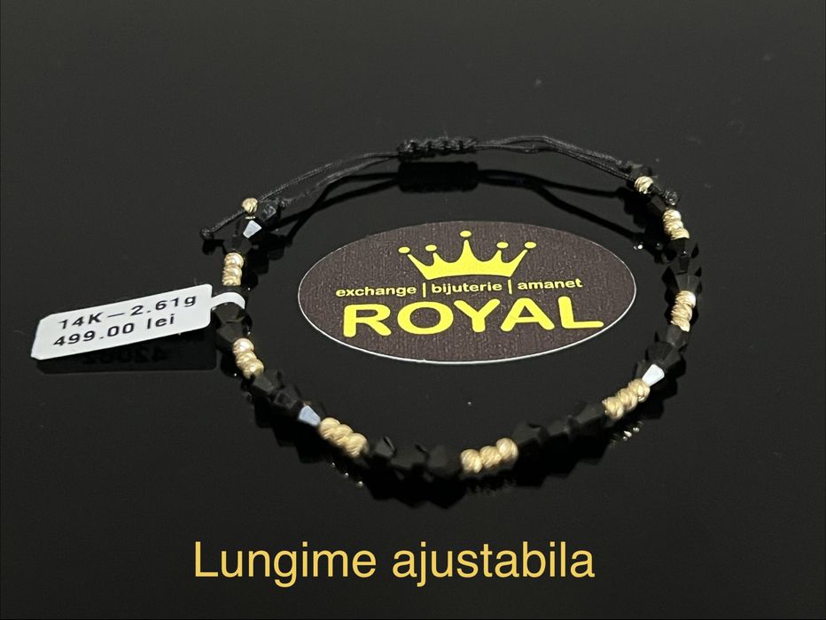 Bijuteria Royal CB : Bratara cu snur aur 14k 2,61gr