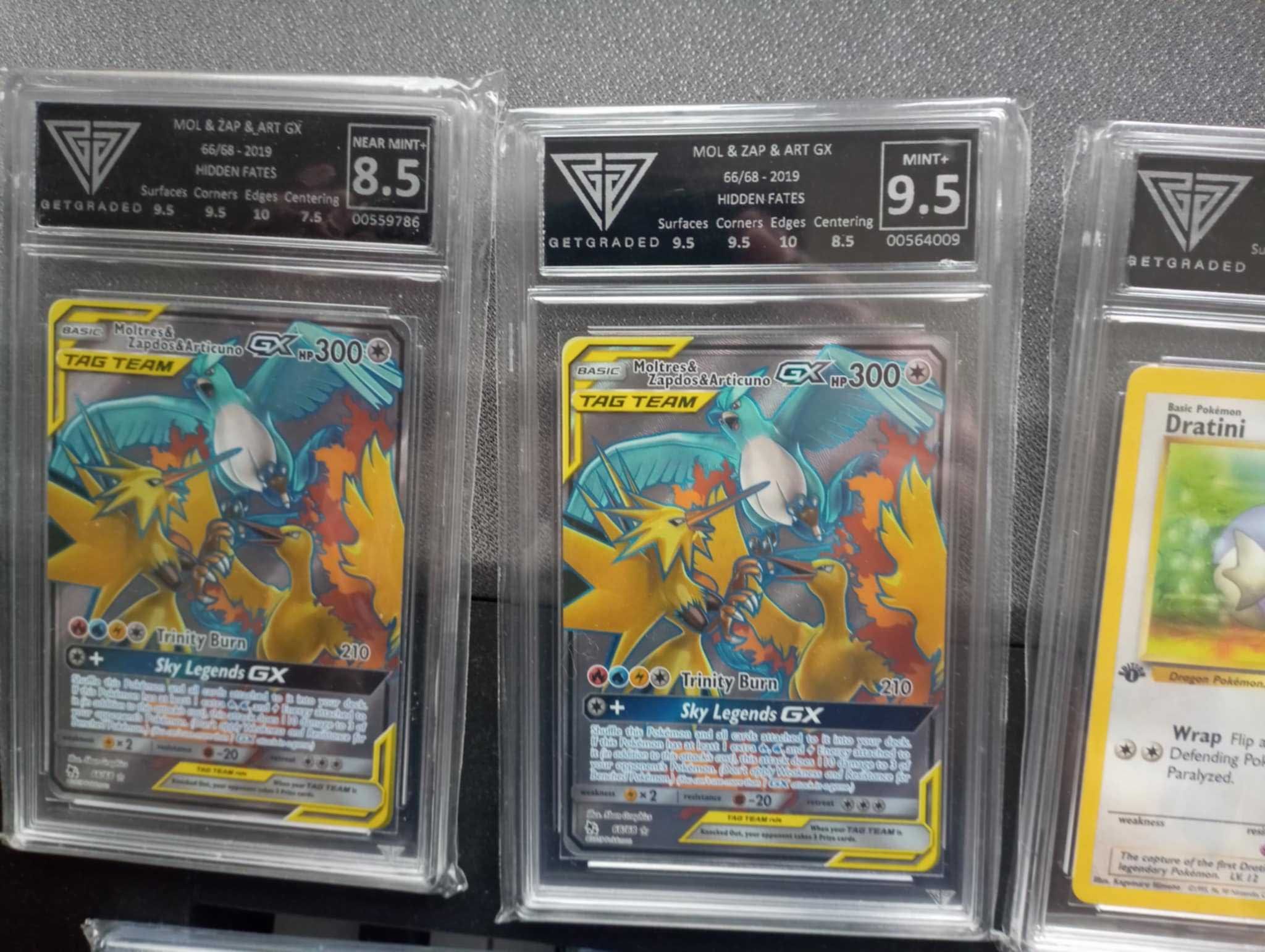 ЕВТИНИ и РЕДКИ 1st edition graded Pokemon карти Moltres Meowth Dratini