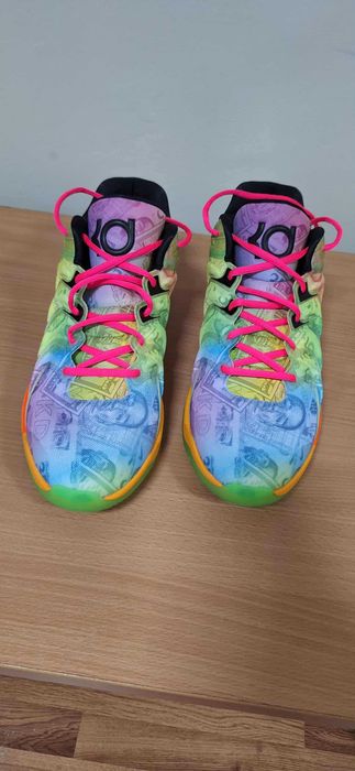 Nike KD 17 Basketball Barely Volt/Hyper Pink/Total Orange/Baltic Blue)