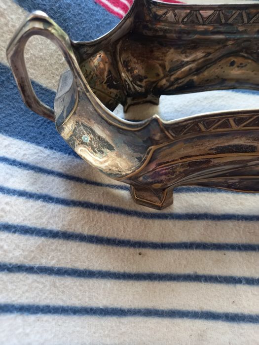 Посребрена  ваза за бонбони от миналия век. Русия.