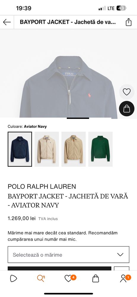 Jachetă Polo Ralph Lauren (nu Tommy Hilfiger, nu Calvin Klein)