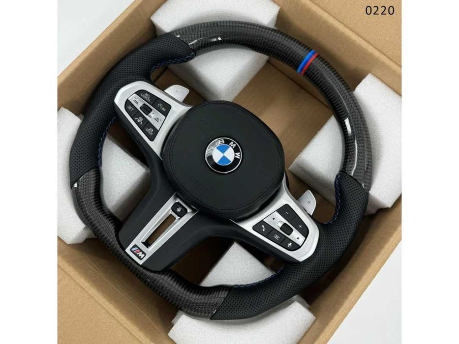 Volan M carbon cu încălzire BMW Seria G 1 2 3 4 5 6 7 8 X3 X4 X5 X6 X7