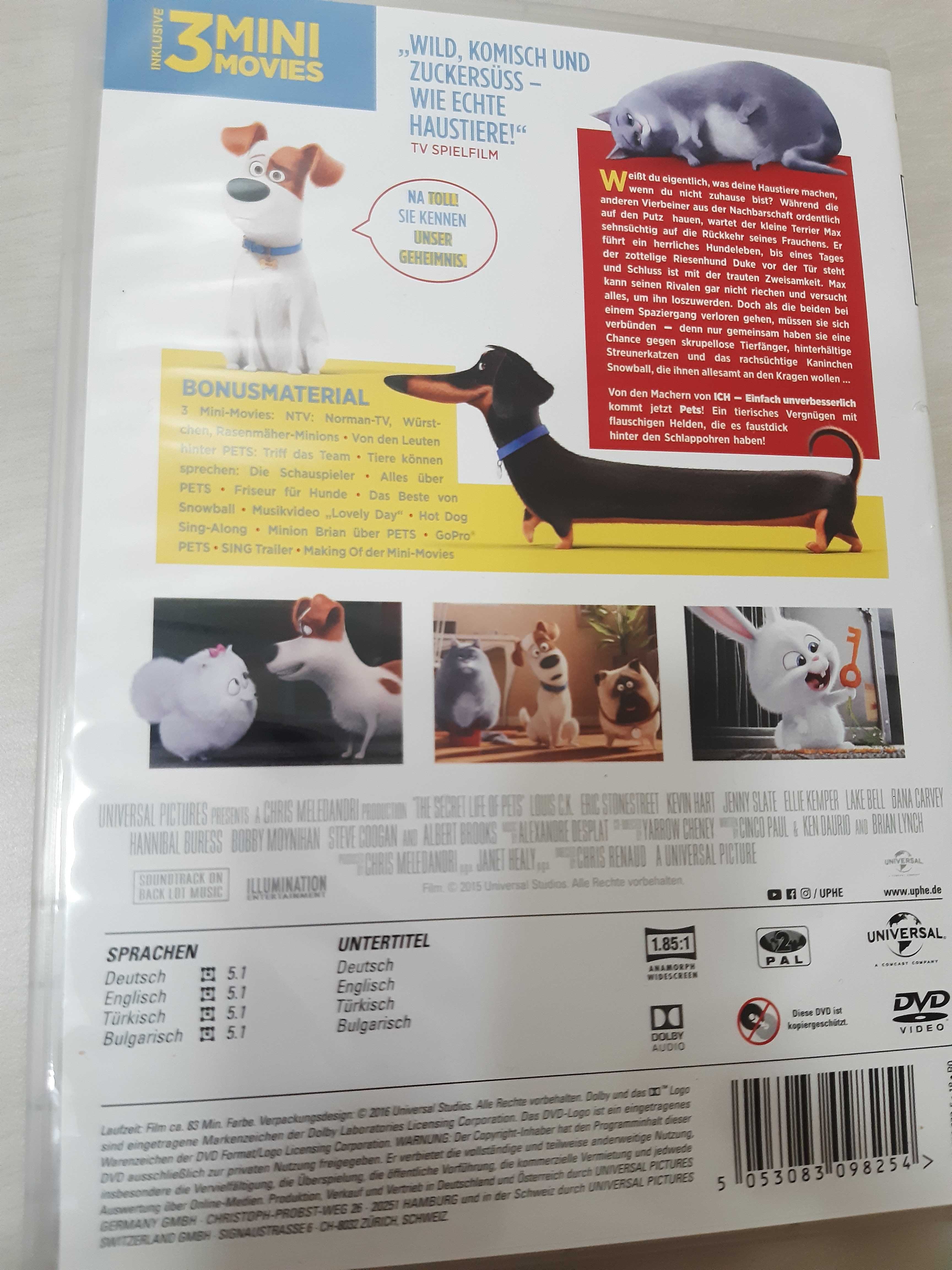 Singuri acasa - The secret life of Pets DVD