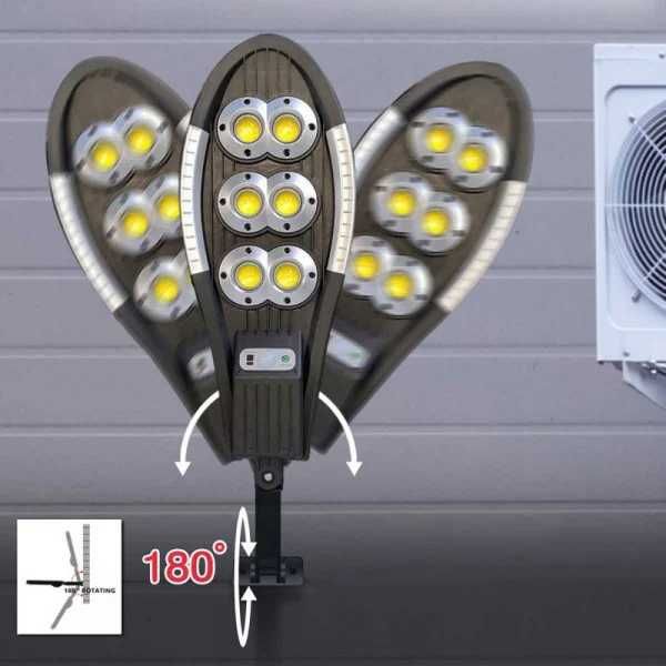 Lampa solara cu senzor de miscare, telecomanda, 100W