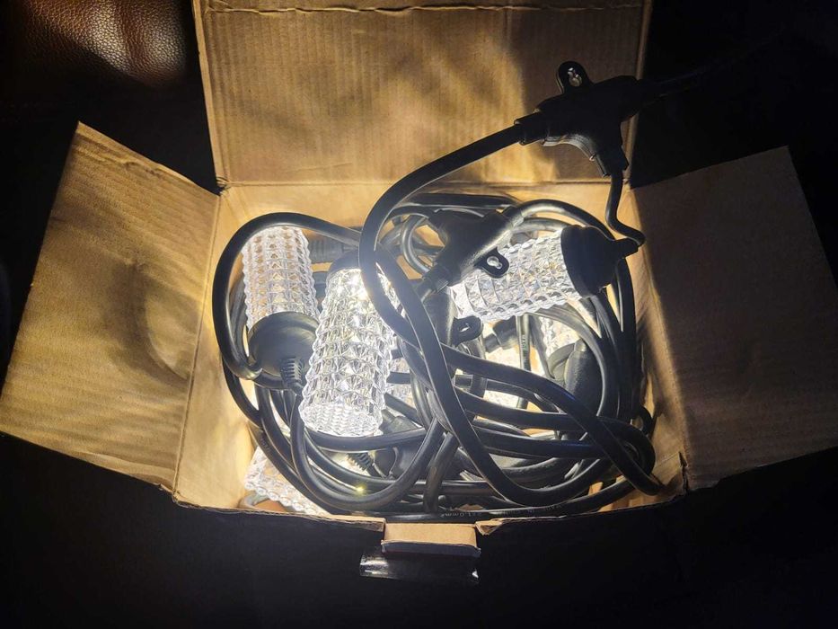 Ghirlanda interior/exterior 10m 10bec 220v, alb cald