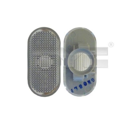 Lampa semnalizare laterala Opel Vivaro, 01.2001-2014; Smart Fortwo (W453), 11.2014-, fata, Stanga = Dreapta, spotted lens; WY5W; alb carcasa, alb; fara suport becuri; fara rama, TYC