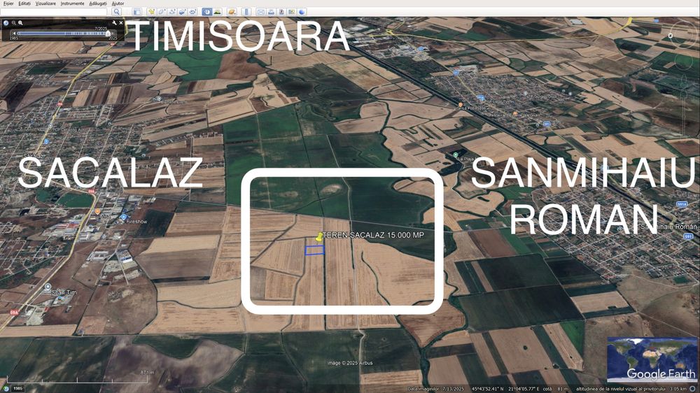 Teren extravilan agricol 15.000 mp Sacalaz