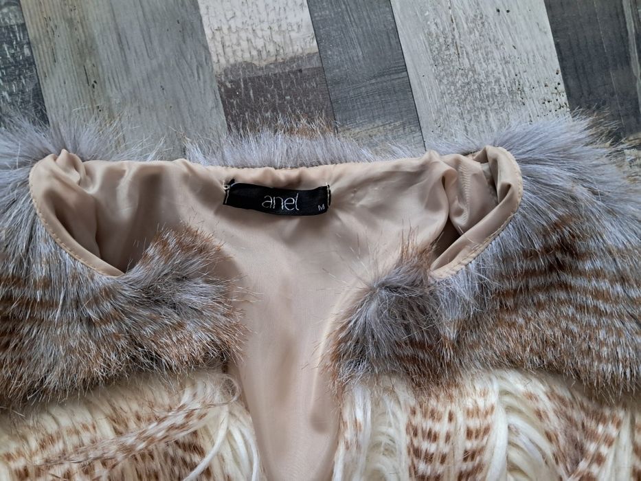 Палто външен изкуствен косъм, ново