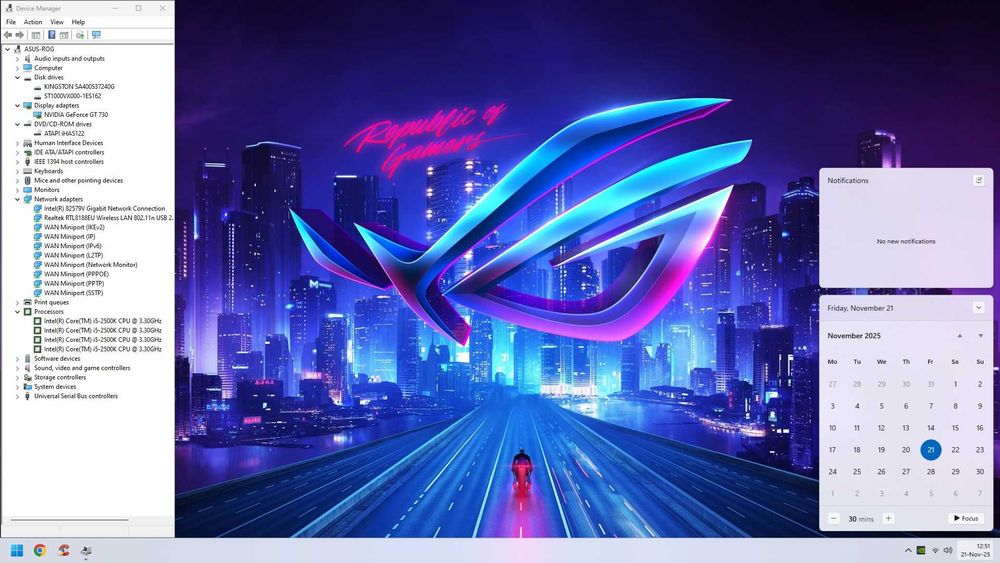 PC Gaming i5K Racire Lichid/16GB/SSD240+1TB/GT 730/WiFi/W11 la 500lei