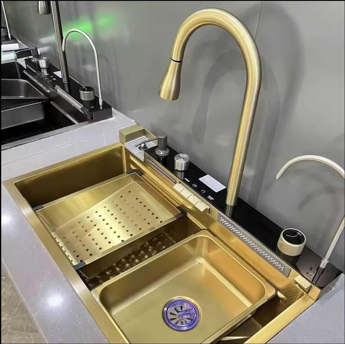 REDUCERE Chiuveta SMART Gold auriu 75x45 cal Premium-Transport Gratuit