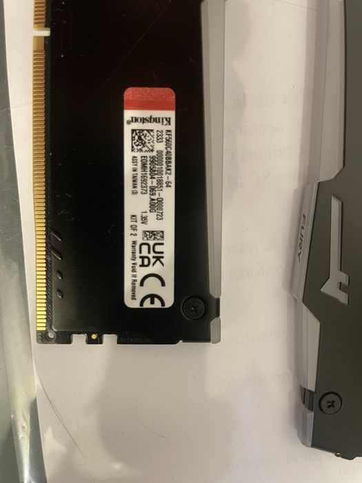 Kit Memorie Kingston Fury Beast RGB XMP 3.0 64GB DDR5 6000MHZ CL40