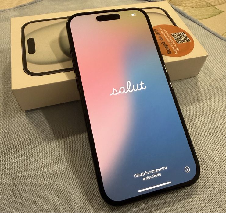 Iphone 15 Black 128 Gb + Incarcator 30W