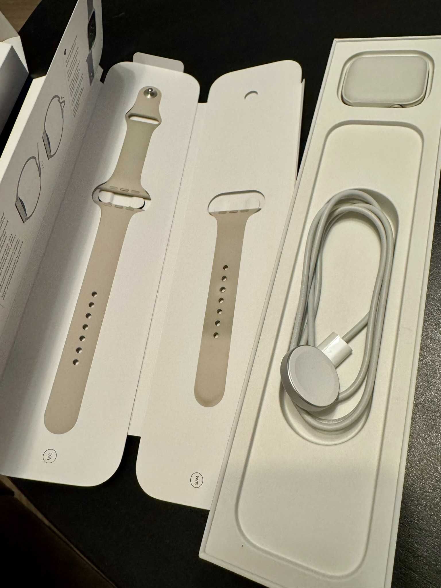 Apple Watch Series 8 GPS+Cellular, 45мм, Aluminum, Starlight
