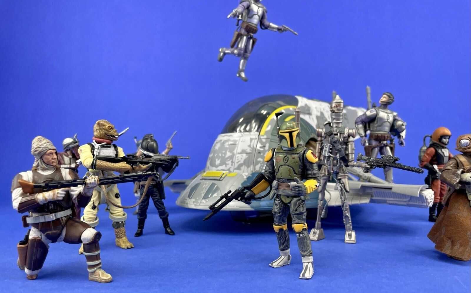 Star Wars Jango Fett’s SLAVE 1 Bane Malar Zuckuss Action фигурки