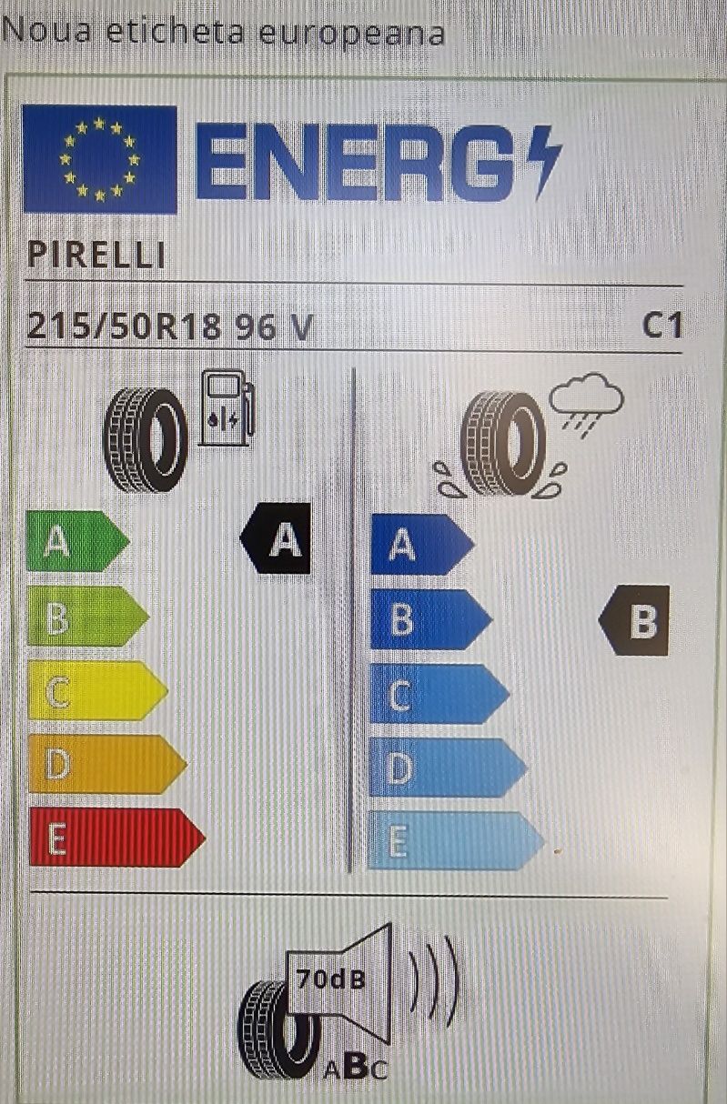 4 anvelope NOI vara Pirelli Cinturato P7 XL 215/50 R18 96v DOT 07.2023