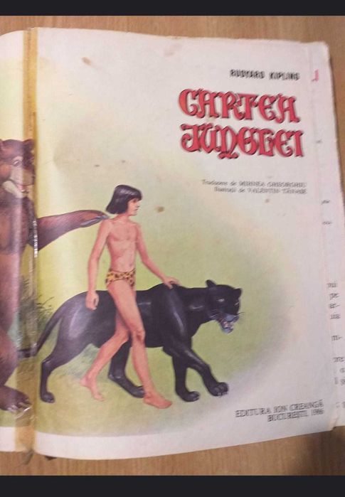Cartea junglei - Rudyard Kipling - Editura Ion Creangă, 1986