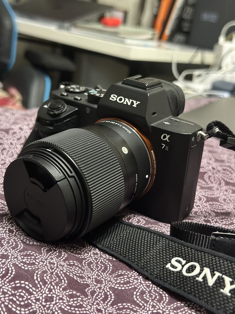 Sony Alpha 7 ii + объективом SIGMA 30 мм F14.4