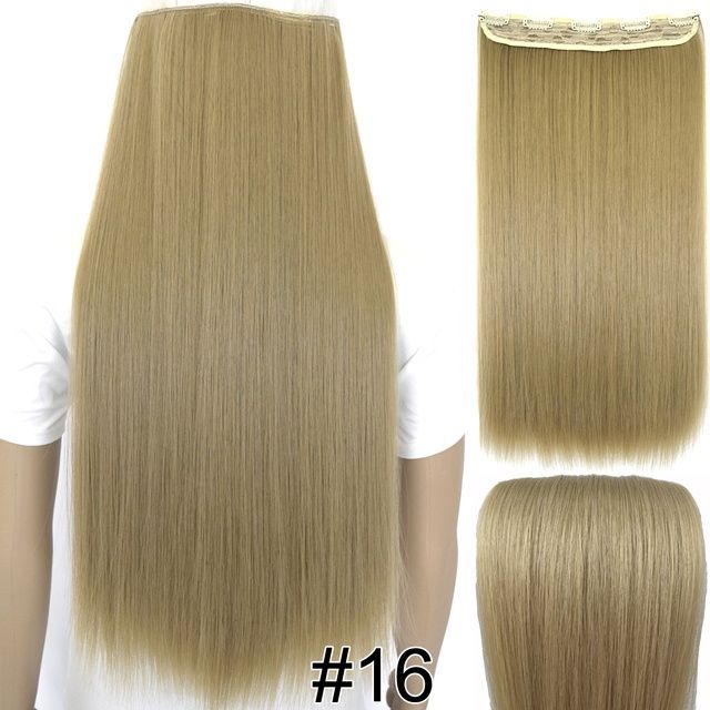 Extensii de par drepte, NOI, diverse culori, 5 clipsuri, par sintetic