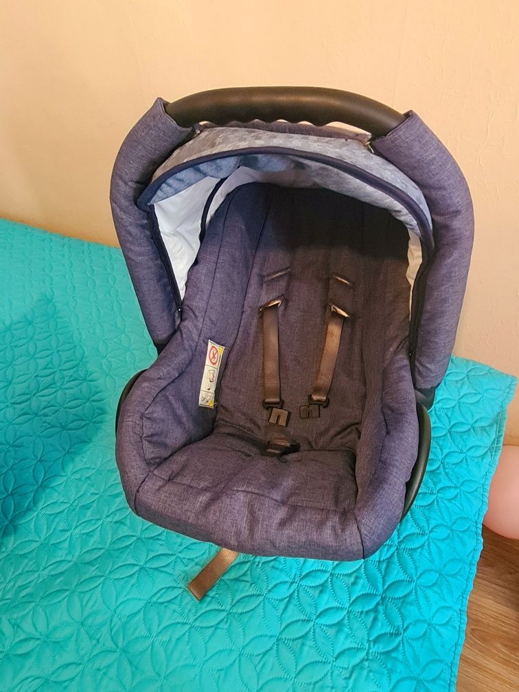 Бебешка количка 3в1 Lorelli Mia Light&Dark Blue