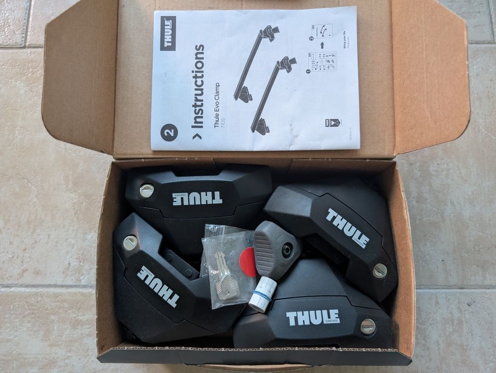 Напречни греди Thule Wingbar Edge 9584 (9581+9582), основи 7105 и 5148