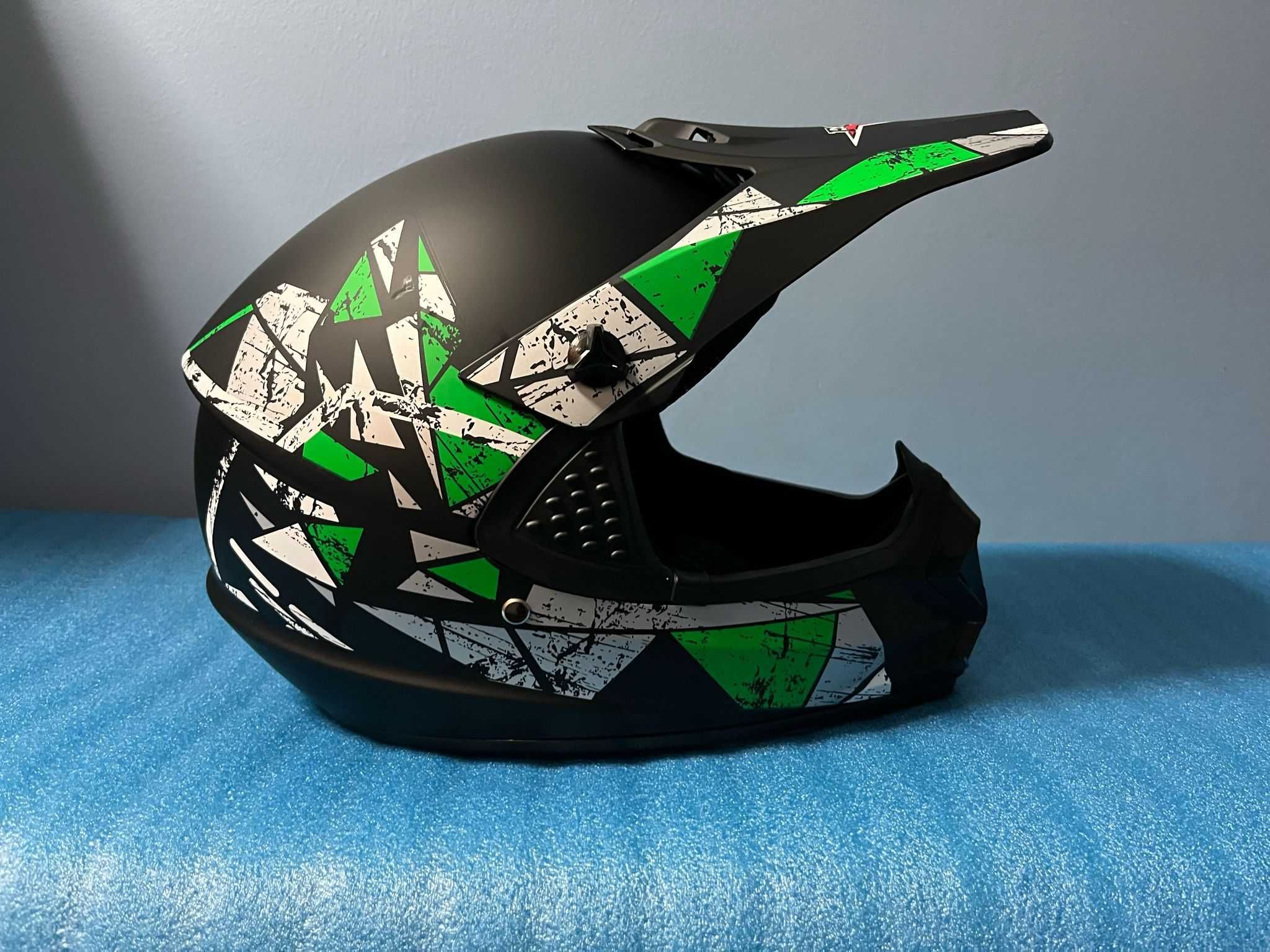 Casca Moto Enduro Cross Downhill ATV S M Cagula Cadou