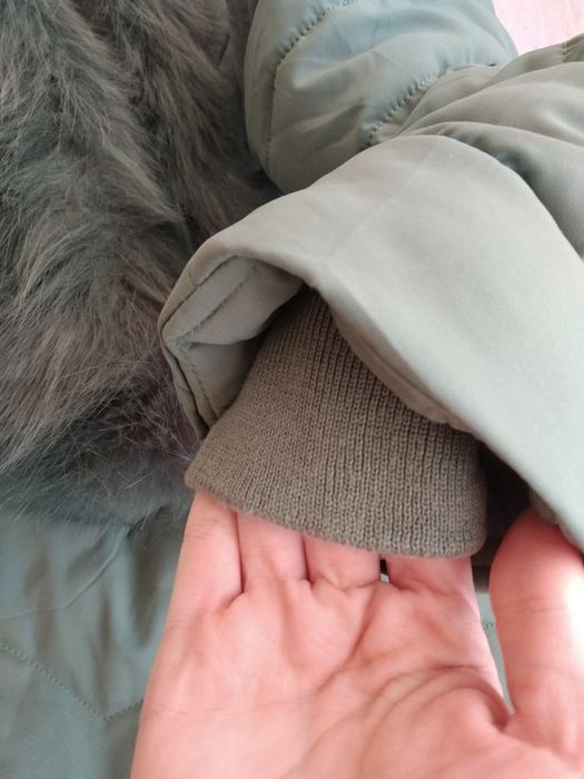 Синьо-зелено зимно дамско яке 44 номер (М/Л размер), Спиди/лично пр.