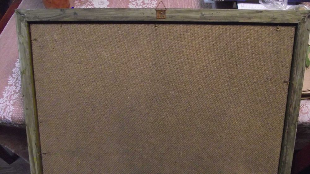 СТАРА картина - / Пейзаж - Брези /- масло - Супер -