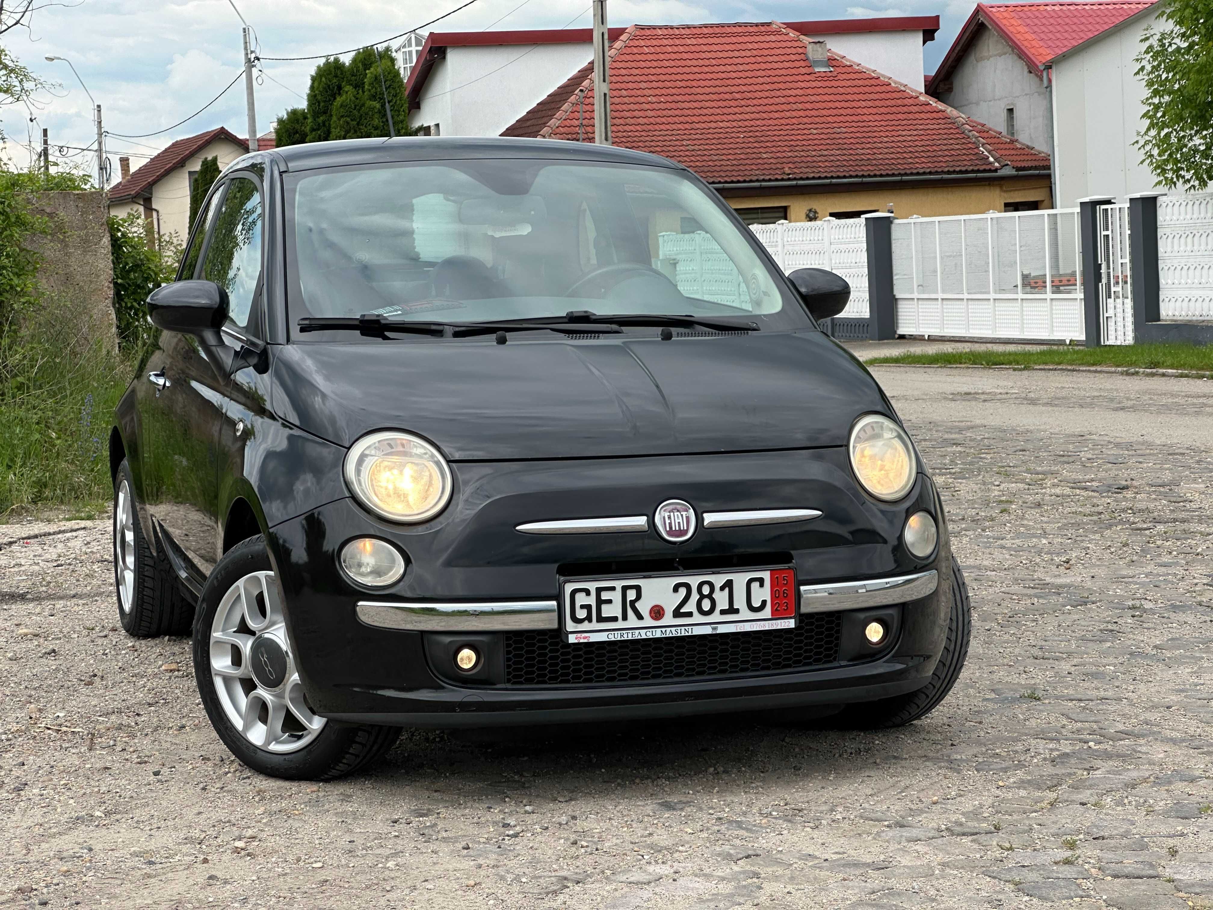 Fiat 500*aer conditionat*1.3 benzina*af.2009*piele*2 randuri de jante!
