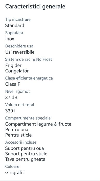 Vand combină frigorifică SAMSUNG