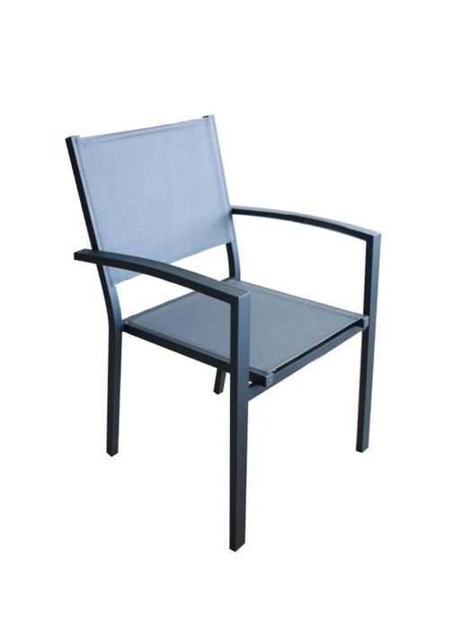 Scaun de terasa cu brate din aluminiu