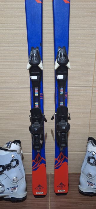 Schiuri salomon 140cm-clapari ski, casca, bete