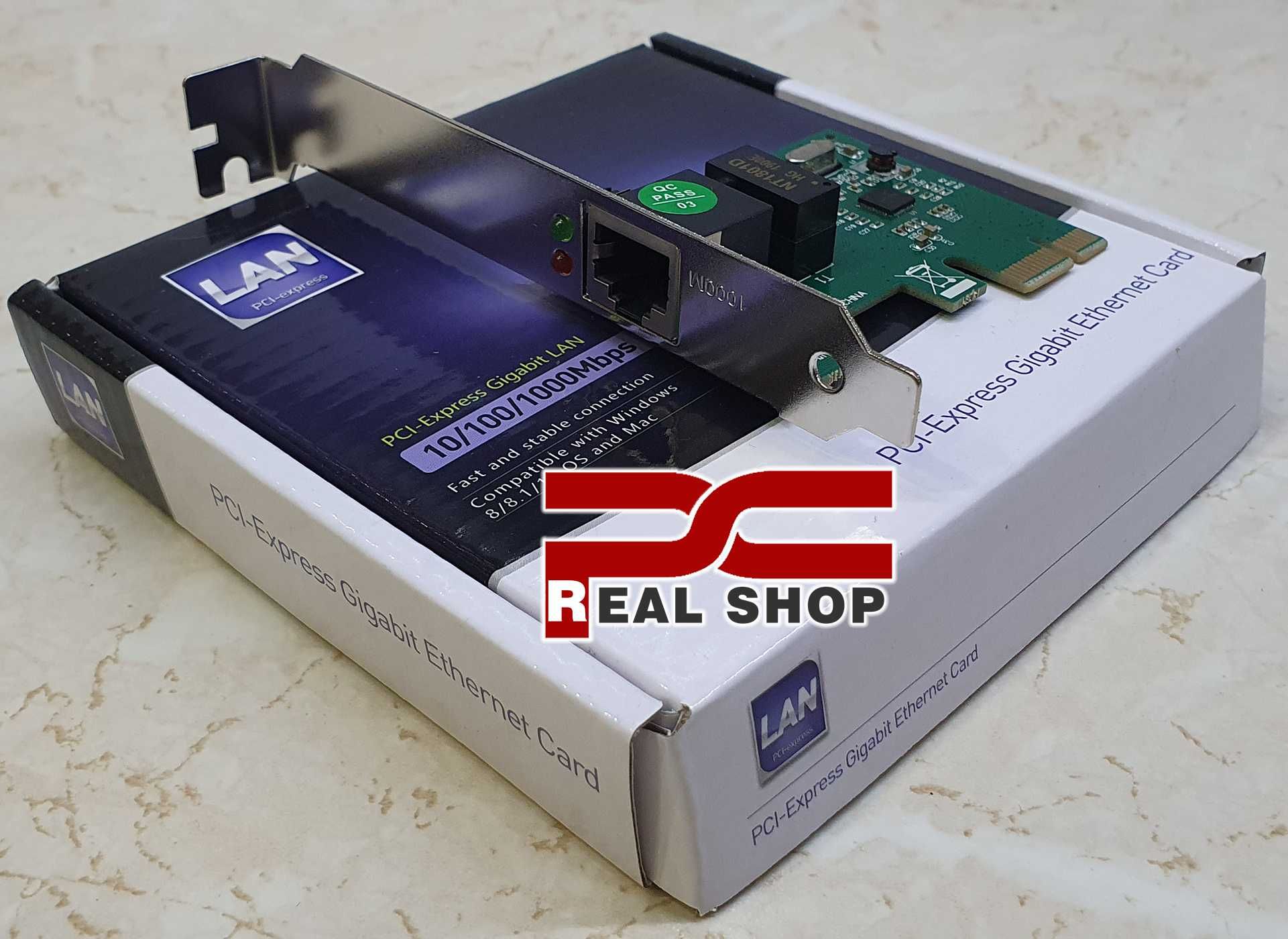 Realtek Lan 1x/2x/4x Card RJ45 PCIe 2,5G RTL8125BG Сетевая карта 2500
