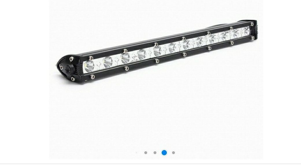 34 Cm Led Bar Flexzon 36W 12 LED 12V / 24V Spot Beam