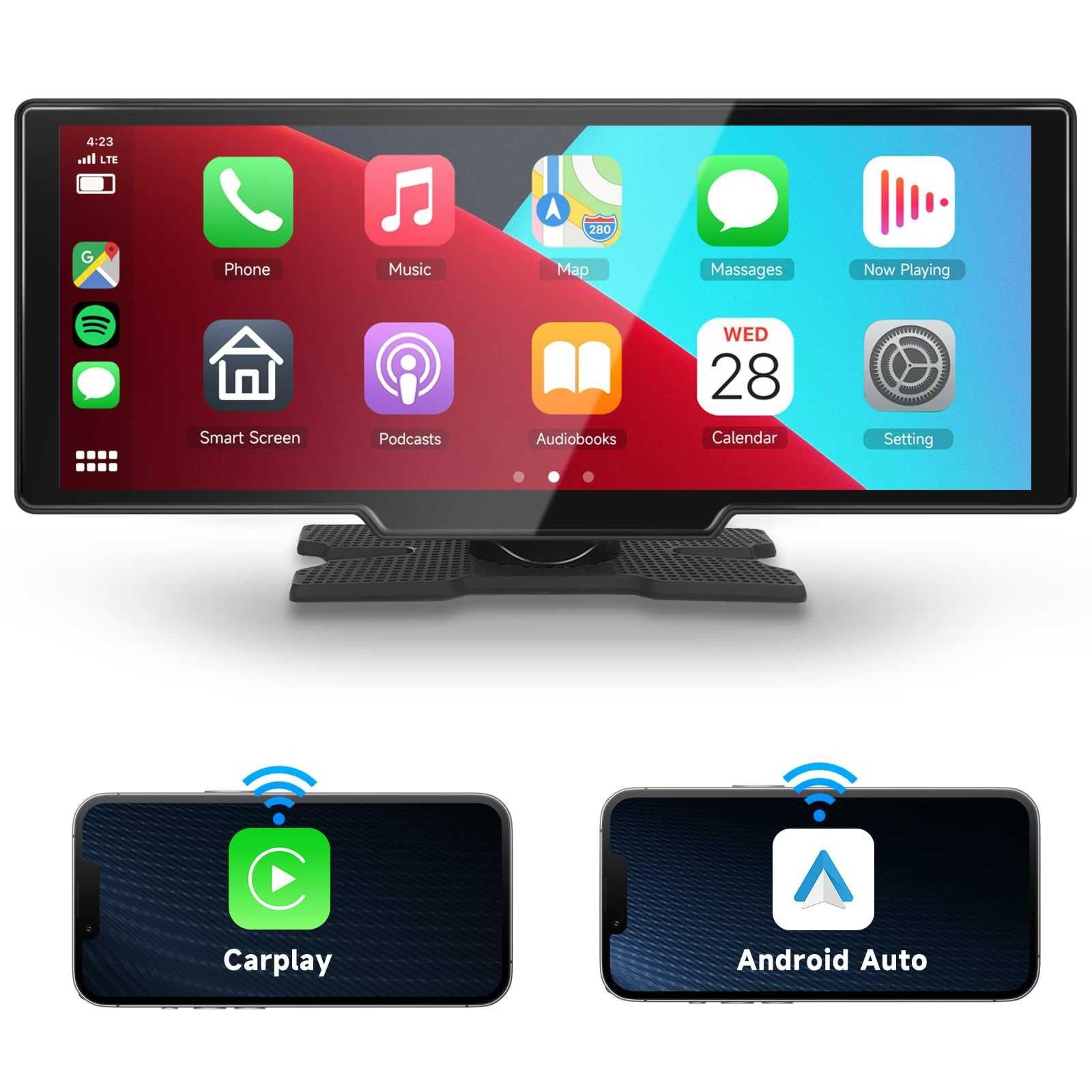 Android 13 Carplay IPS 10.26" Монитор с видео регистратор