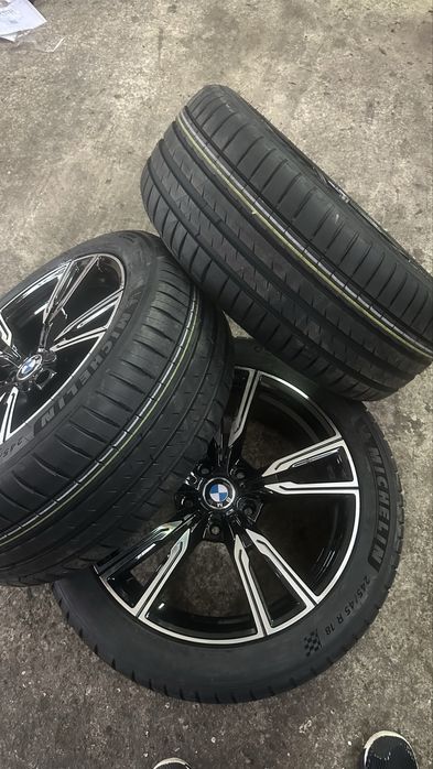 Set complet jante si cauciucuri  Michelin rft 245.45.r18