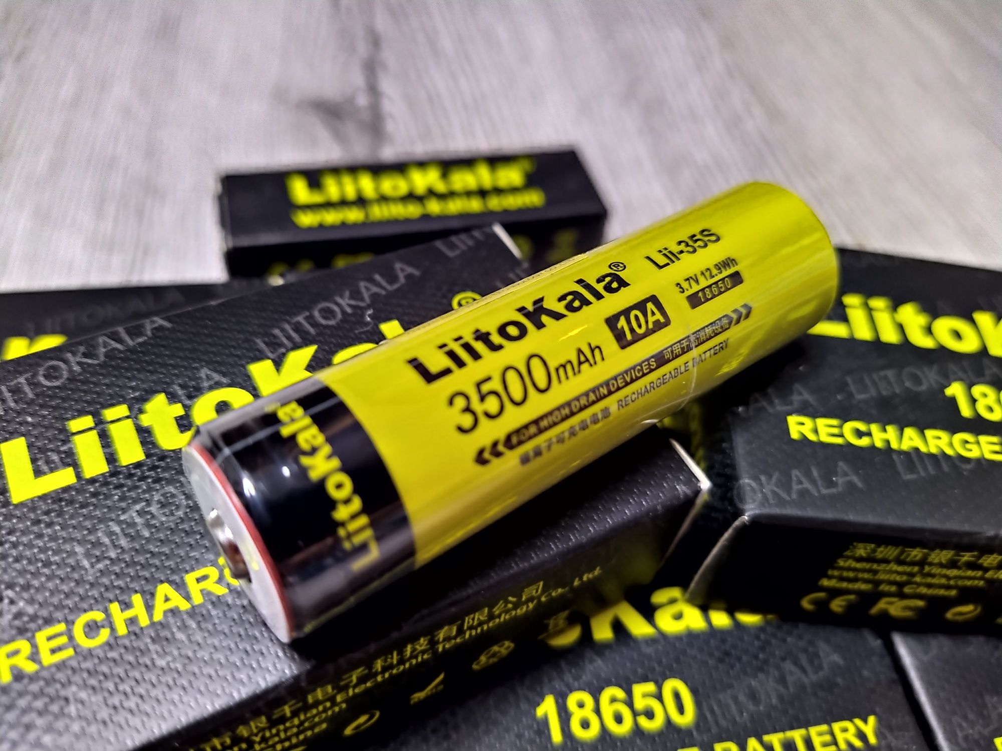 Acumulator Premium LiitoKala Lii-35S 18650 3.7V 3500mAh HighDrain 10A