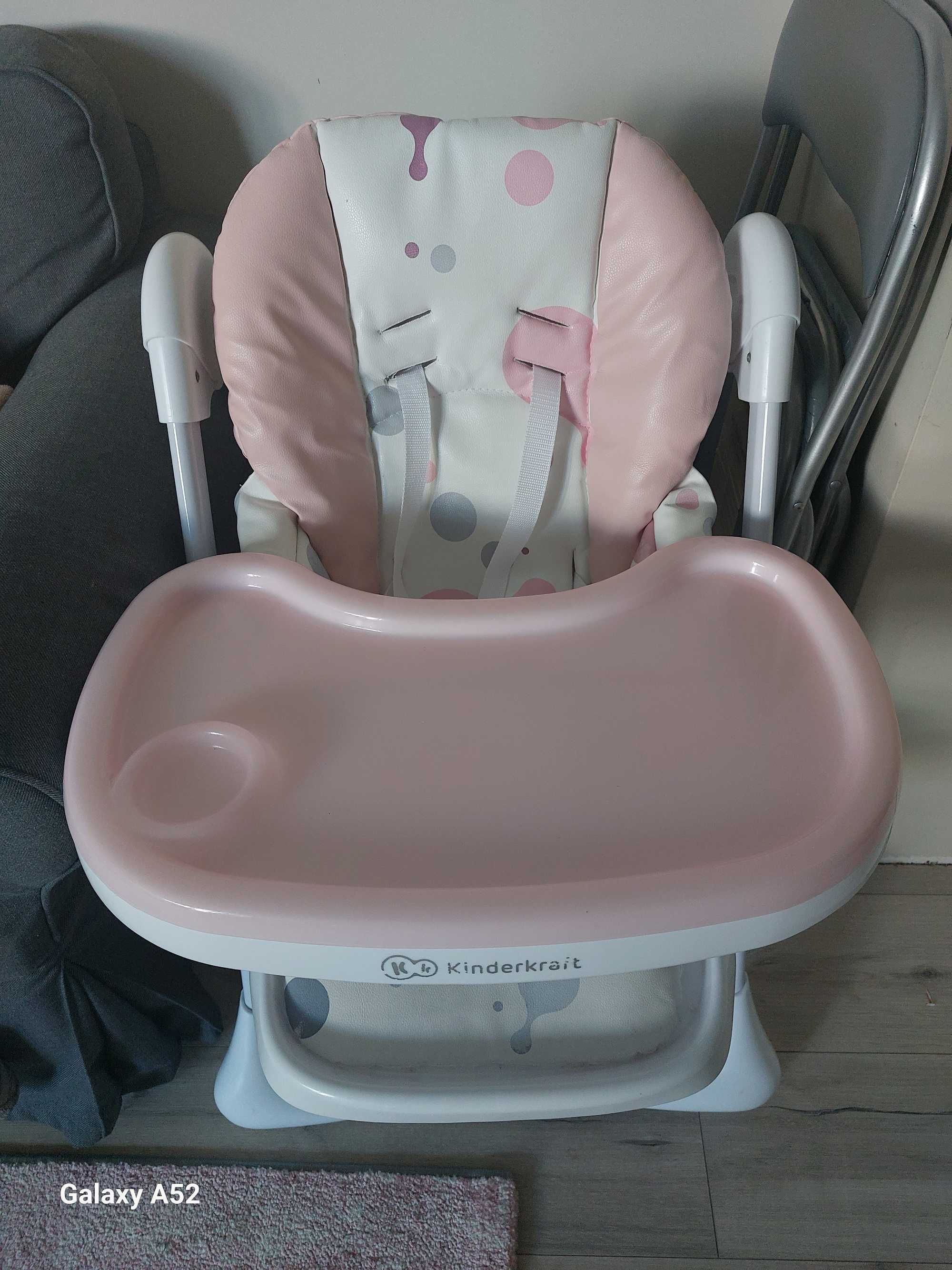 Столче за хранене Kinderkraft Yummy, Розово