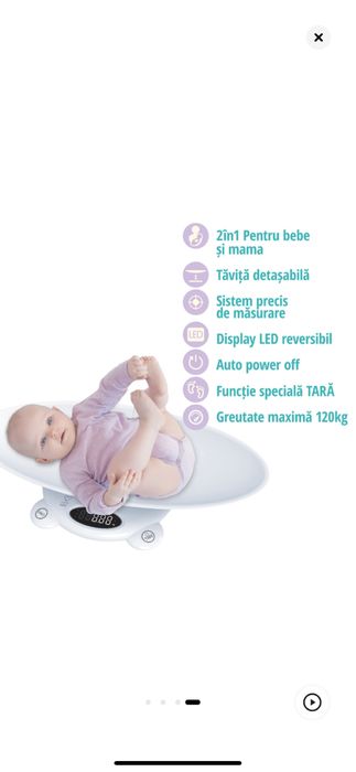 Cantar digital corporal 2in1 pt bebe si mama Easycare